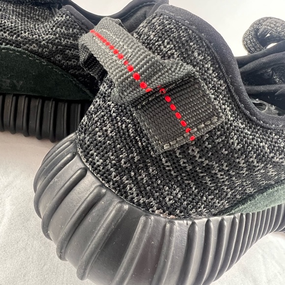 ADIDAS YEEZY Boost 350 V1 Pirate Black Cloth Sneakers Marked as 7 US 2015 - Picture 14 of 17